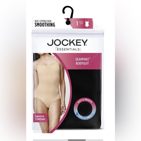 Jockey Essentials slimming Seam free black smoothing shapewear Bodysuit size 3XL - Picture 2 of 3